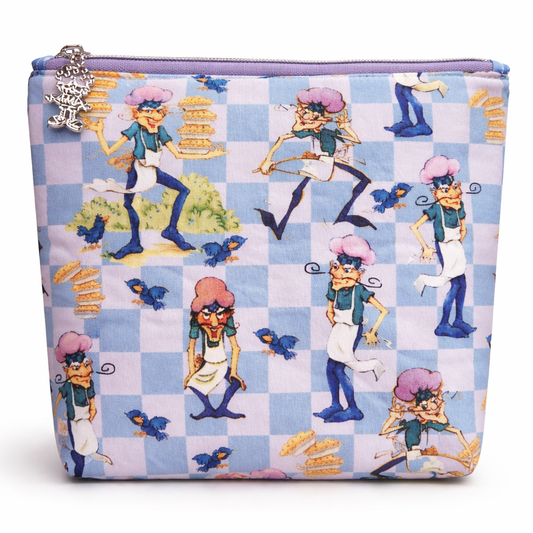 80's Strawberry Friends Villain Pieman Squared Zipper Pouch Three Sizes