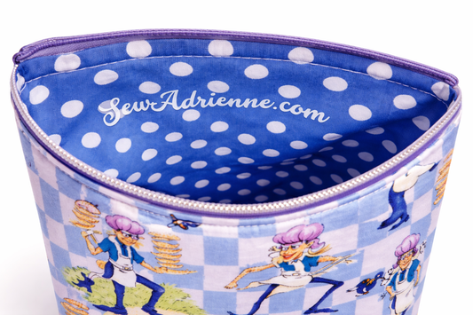 80's Strawberry Friends Villain Pieman Squared Zipper Pouch Three Sizes