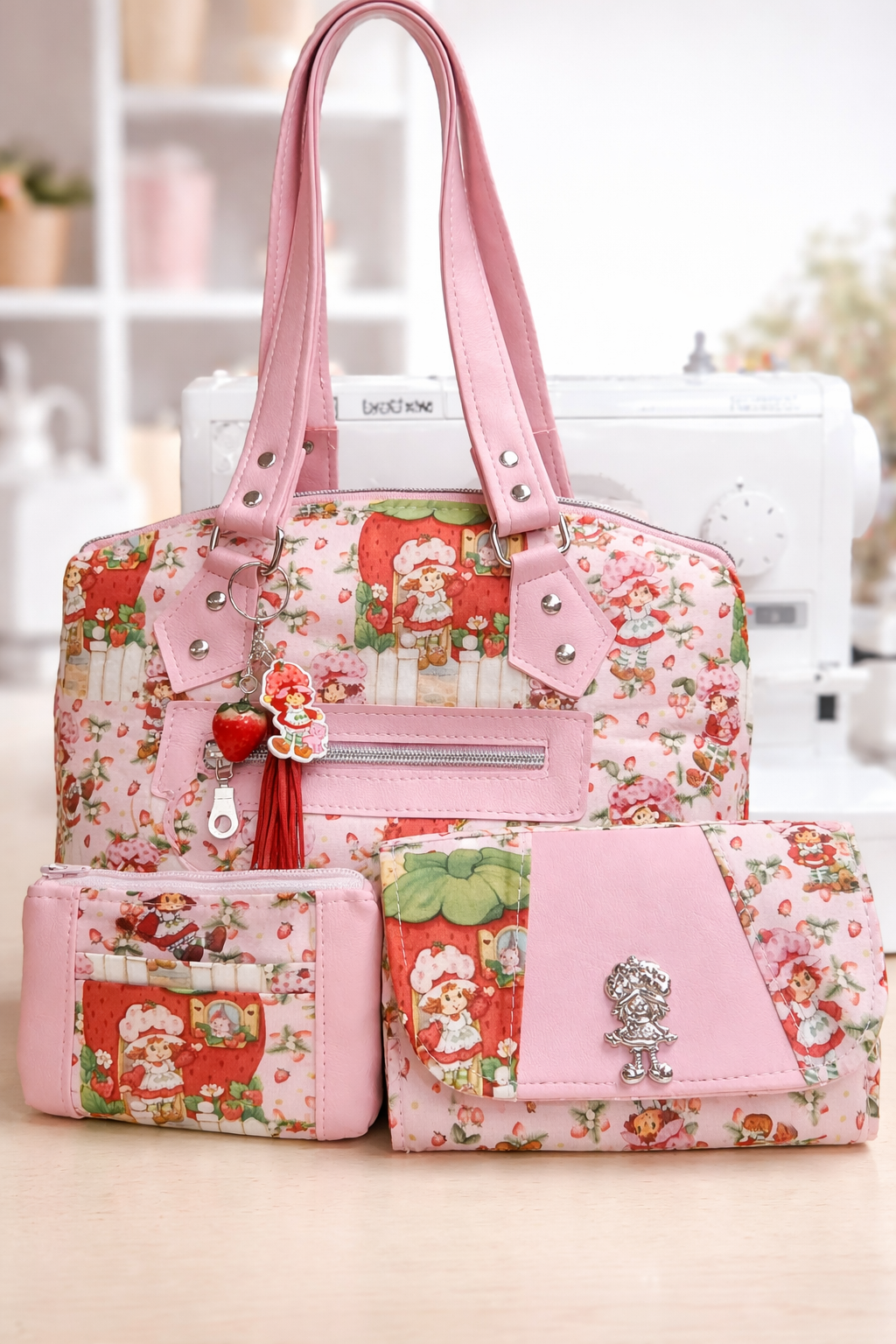 Strawberry Girl Accordion Wallet
