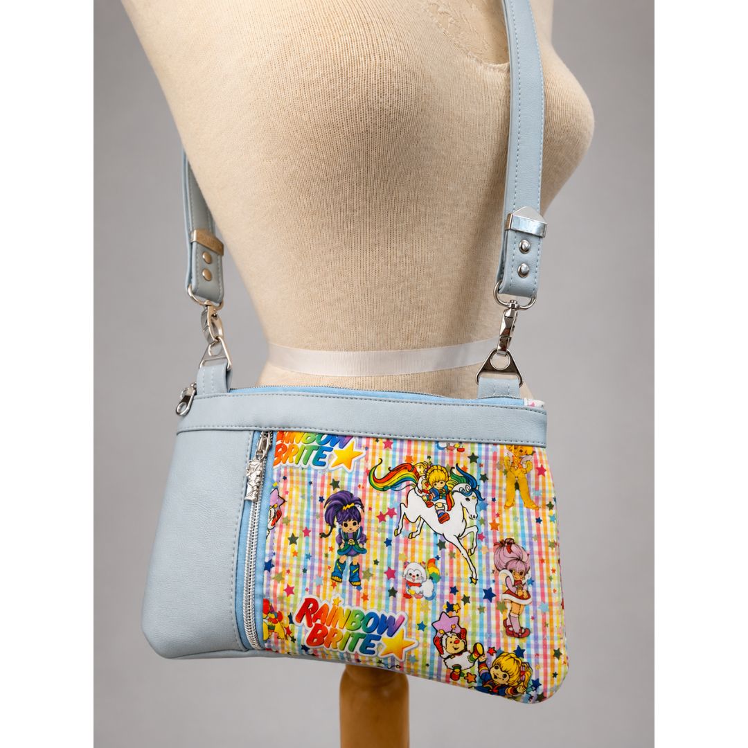 80's Rainbow Brite Crossbody Zippered Clutch