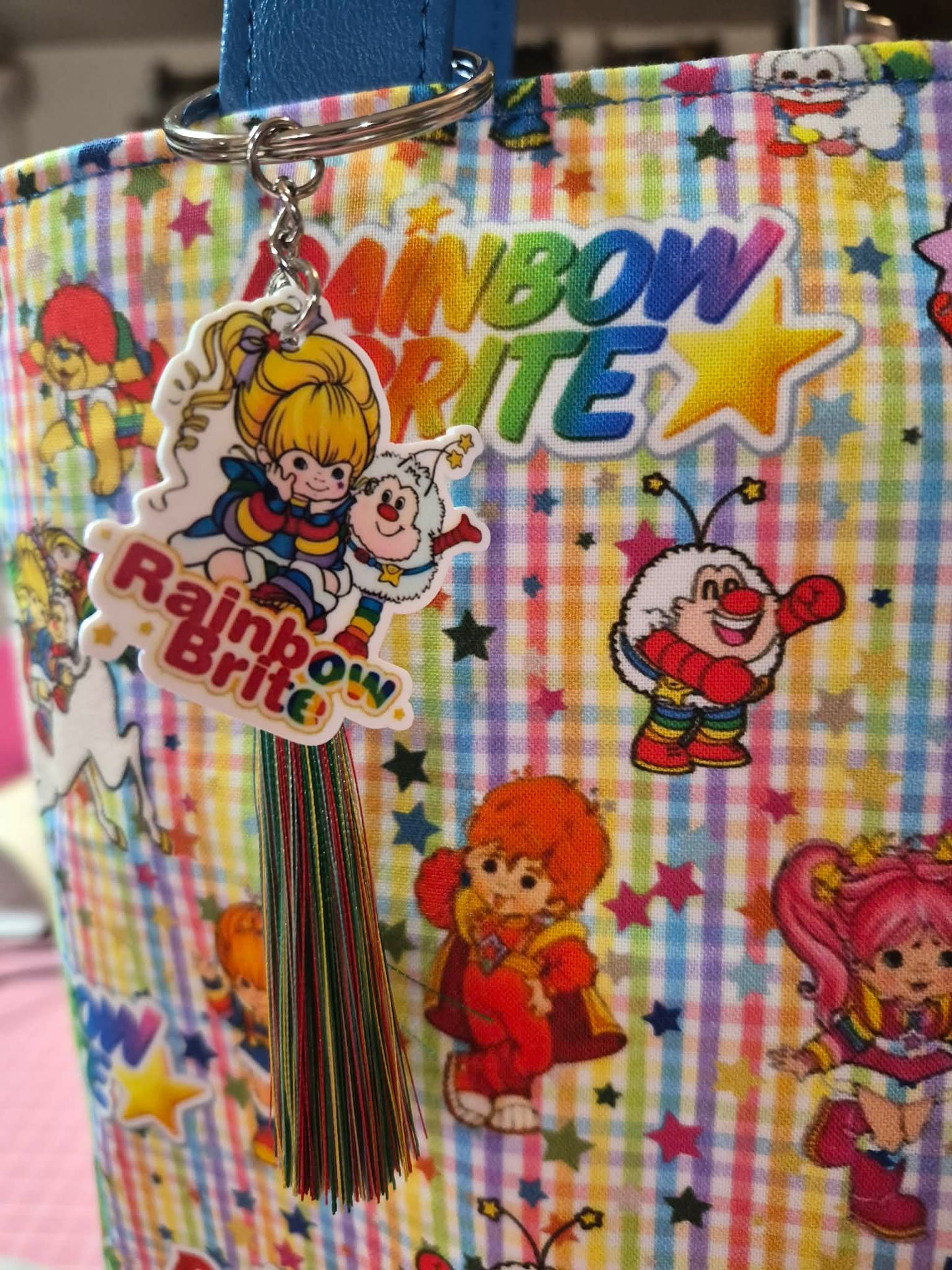 80's Rainbow Brite & Friends Zippered Tote Bag