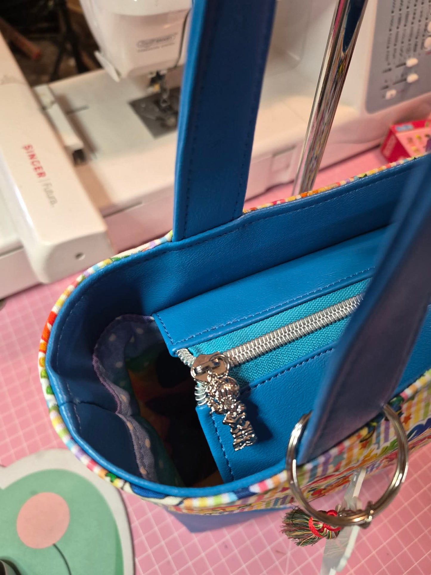 80's Rainbow Brite & Friends Zippered Tote Bag
