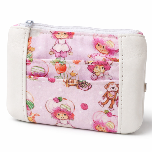 80's Raspberry Girl Zip-Up Cardholder