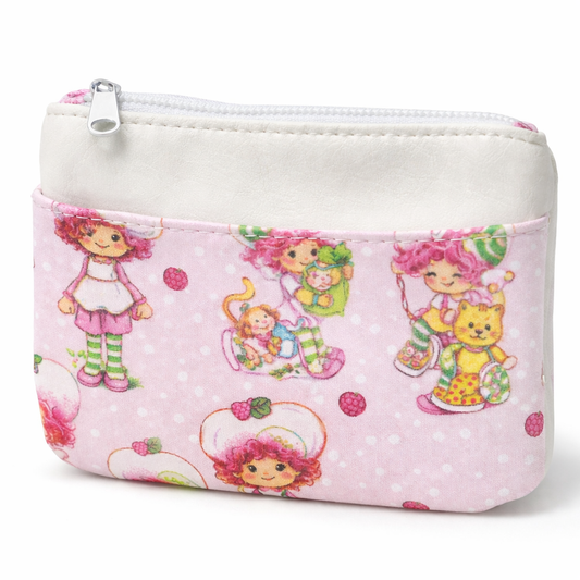 80's Raspberry Girl Zip-Up Cardholder