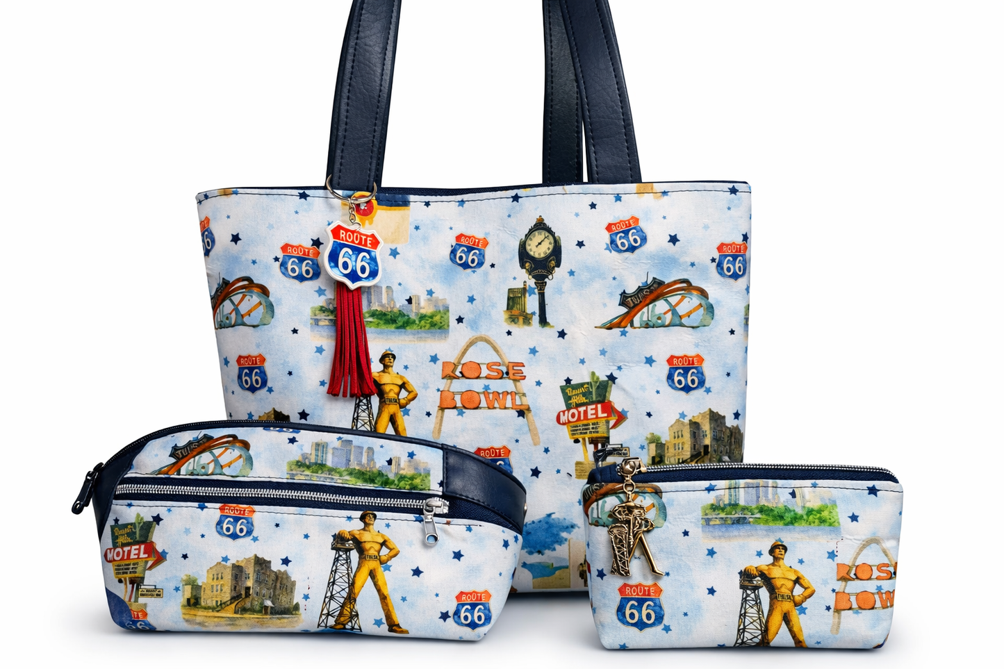 Route 66 Tulsa Icons Simple Tote Bag