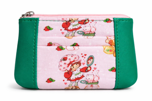 80's Strawberry Girl Zip-Up Cardholder