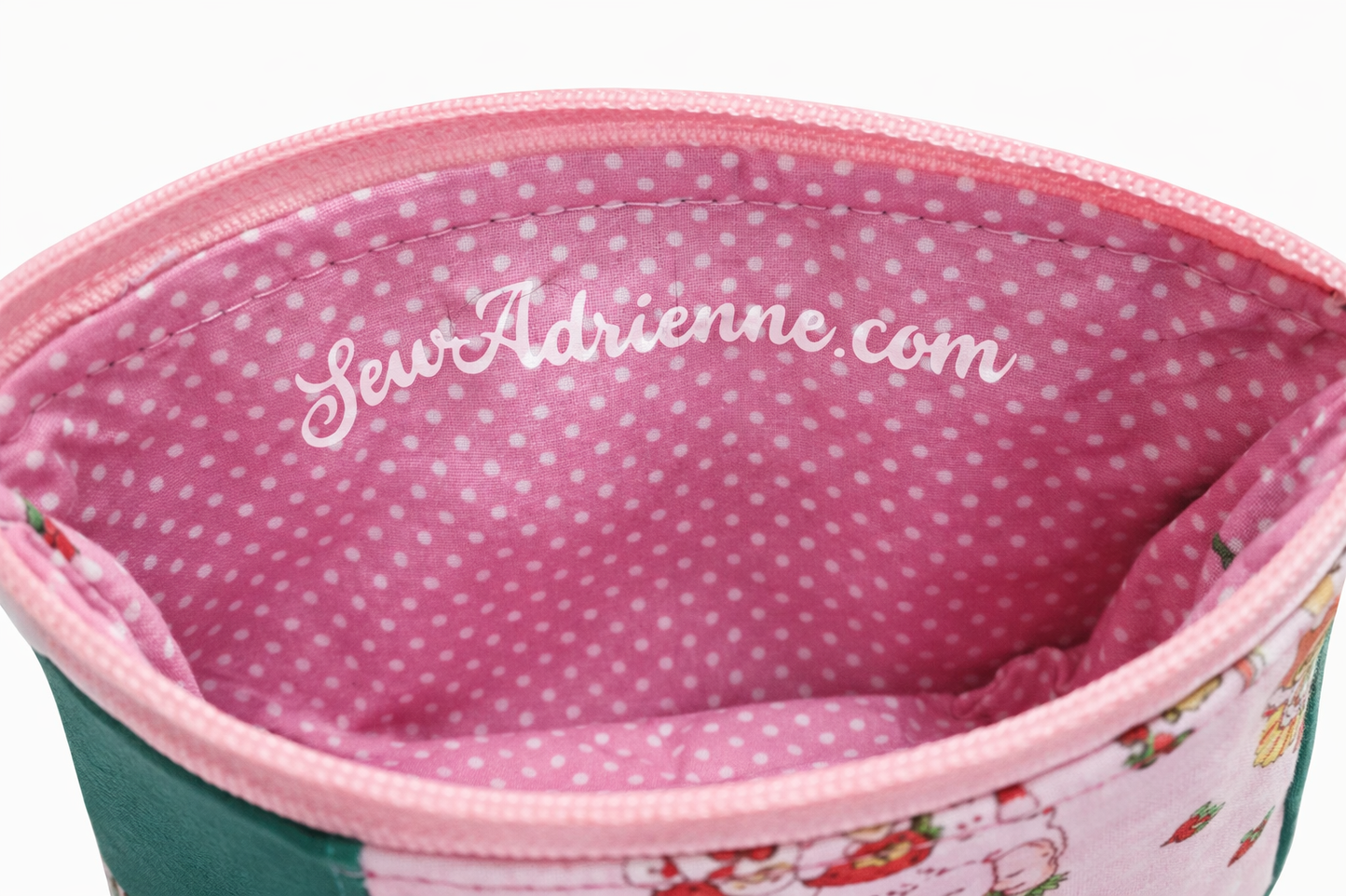 80's Strawberry Girl Zip-Up Cardholder