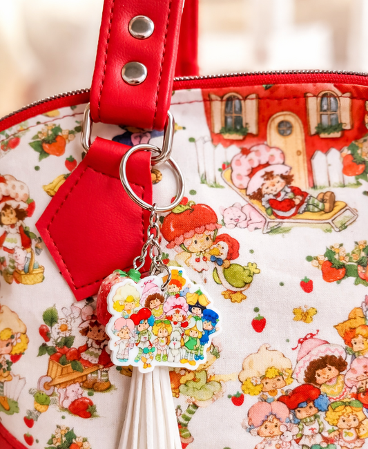 Scented Option! Strawberry Friends Domed Handbag