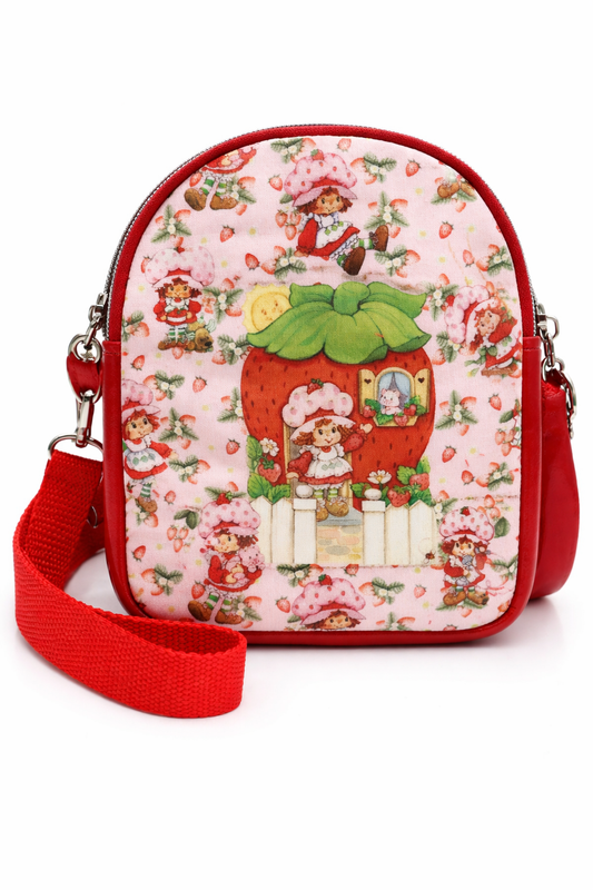 Scented Option! Strawberry Girl Small Backpack Crossbody