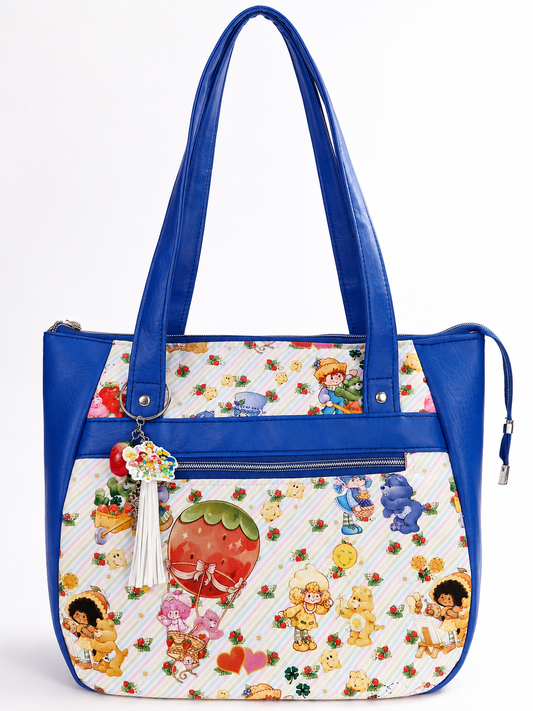 Strawberry & Caring Bears Friends Collab Large Handbag