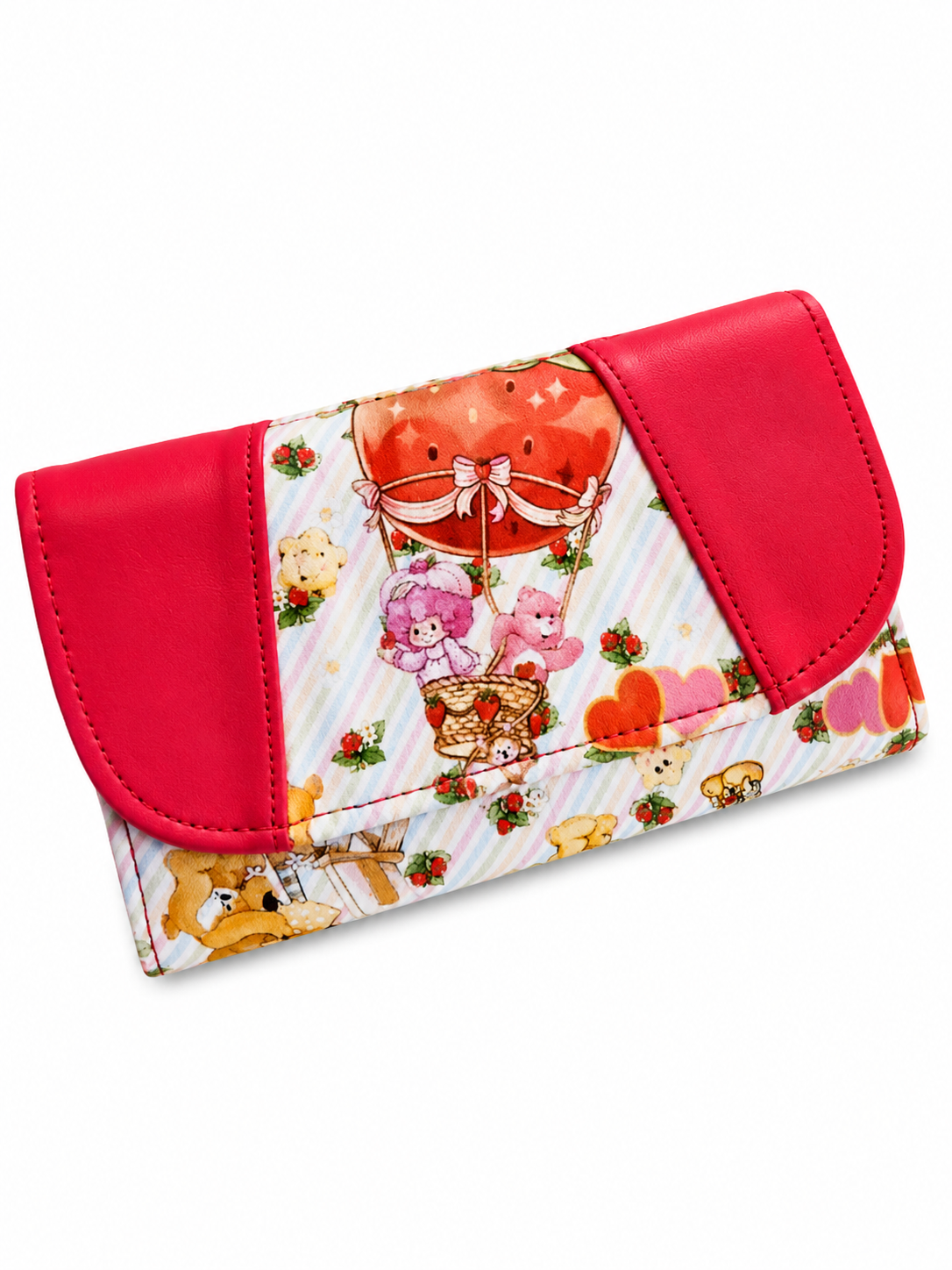 Strawberry Girl Caring Bears Collab Red Wallet