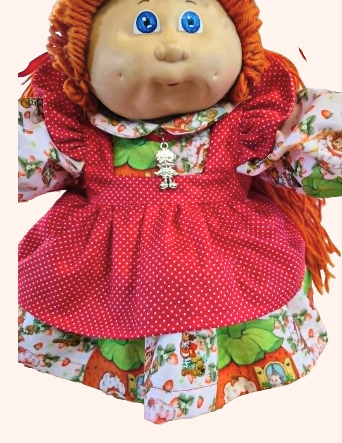 80's Strawberry Girl Cabbage Patch Kids Dress Set Made to Order