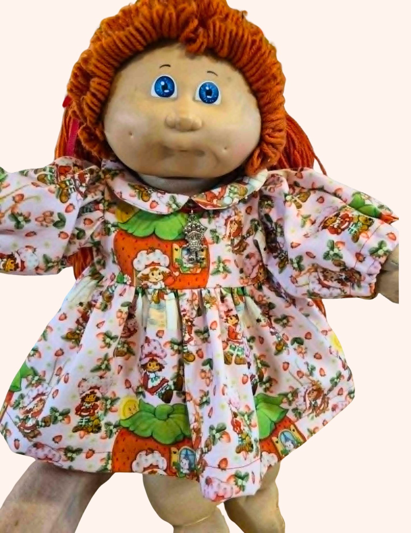 80's Strawberry Girl Cabbage Patch Kids Dress Set Made to Order