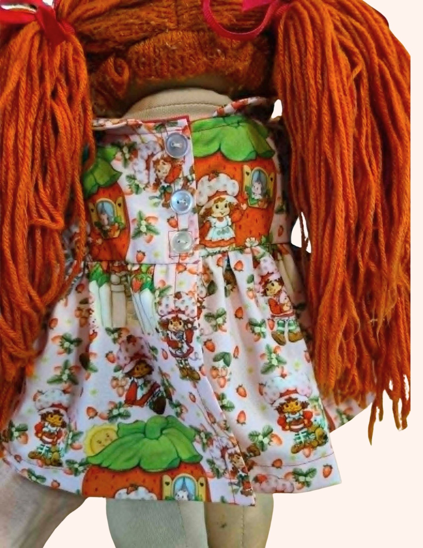80's Strawberry Girl Cabbage Patch Kids Dress Set Made to Order