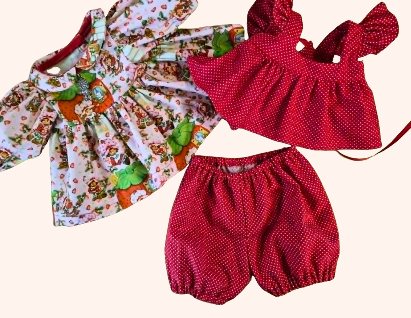 80's Strawberry Girl Cabbage Patch Kids Dress Set Made to Order