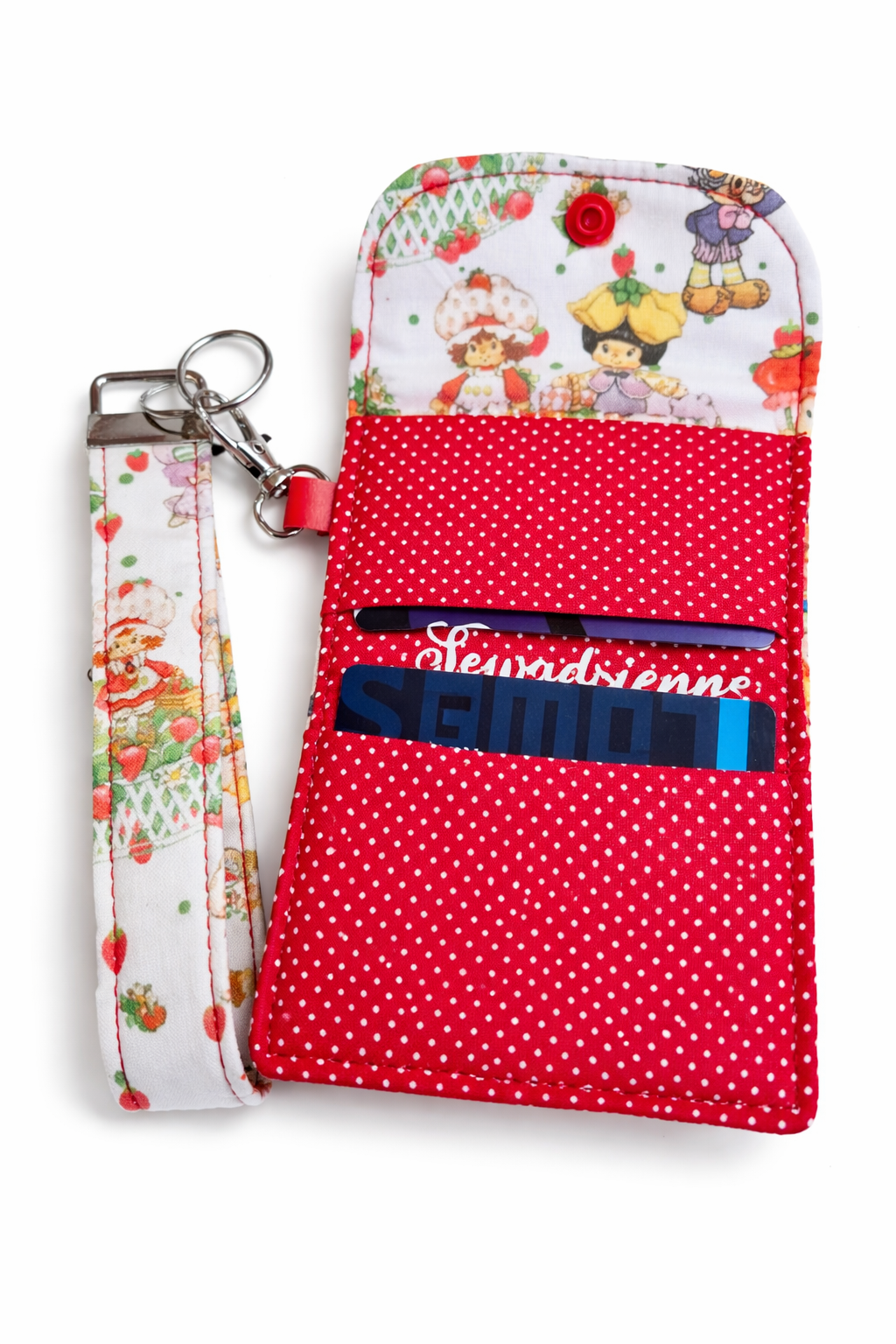 Strawberry Friends Key Fob & Card Holder Set
