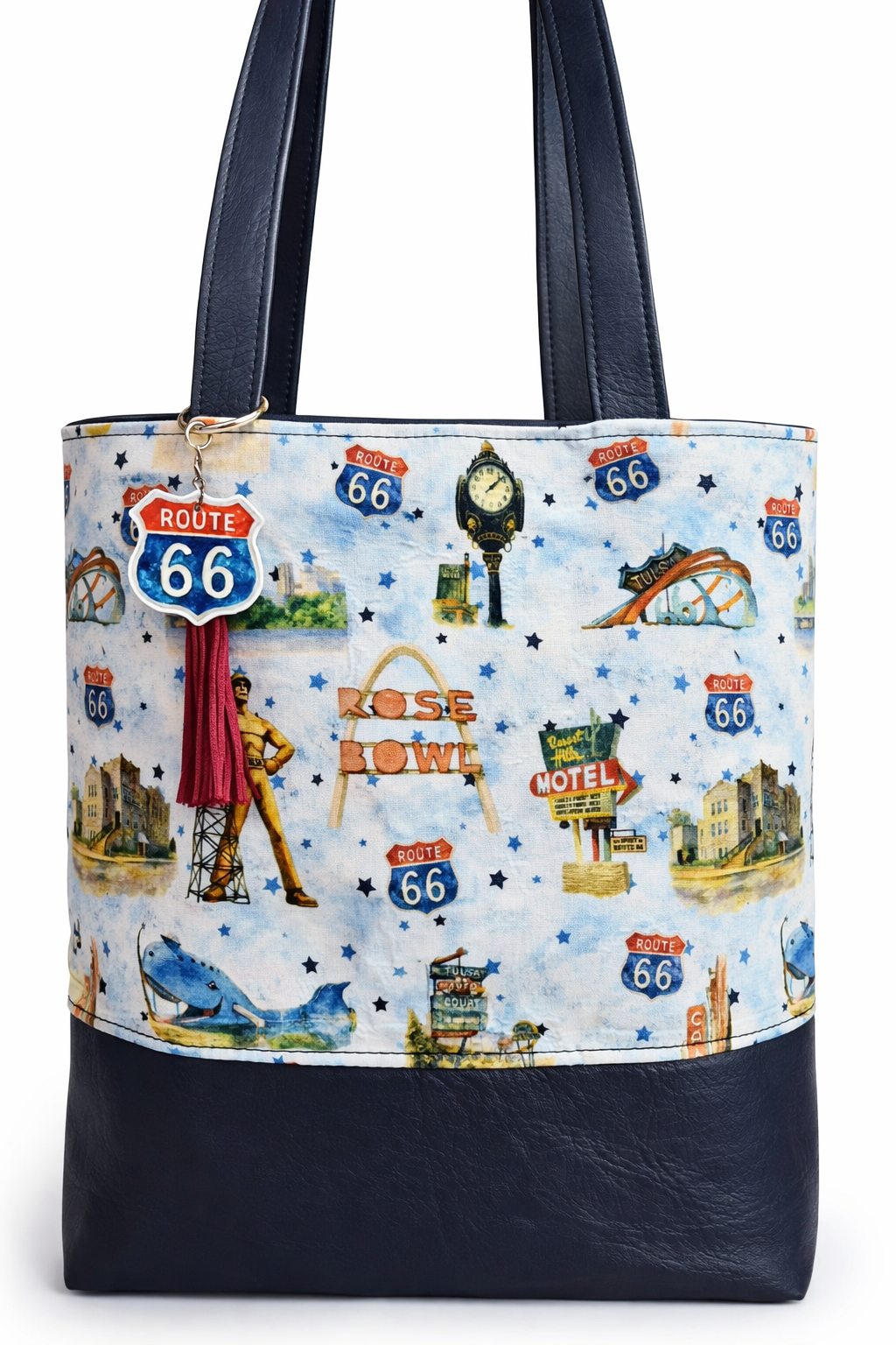 Route 66 Tulsa Icons Simple Tote Bag