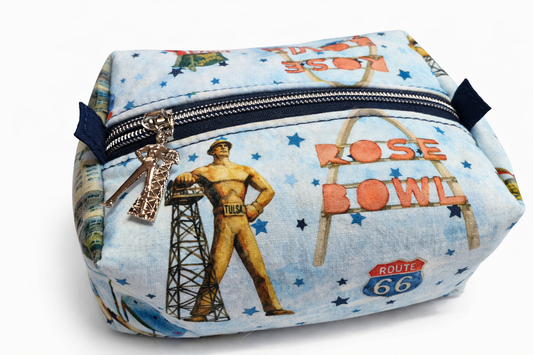 Route 66 Tulsa Icons Boxed Zipper Pouch