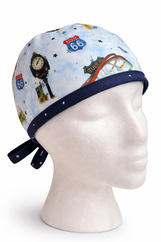 Route 66 Tulsa Icons Surgery Scrub Cap