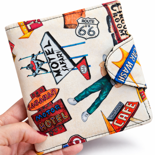 Route 66 USA Icons Passport Wallet