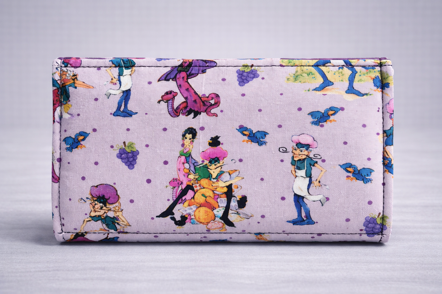 Strawberry Friends Villains Grape Pie Accordion Wallet
