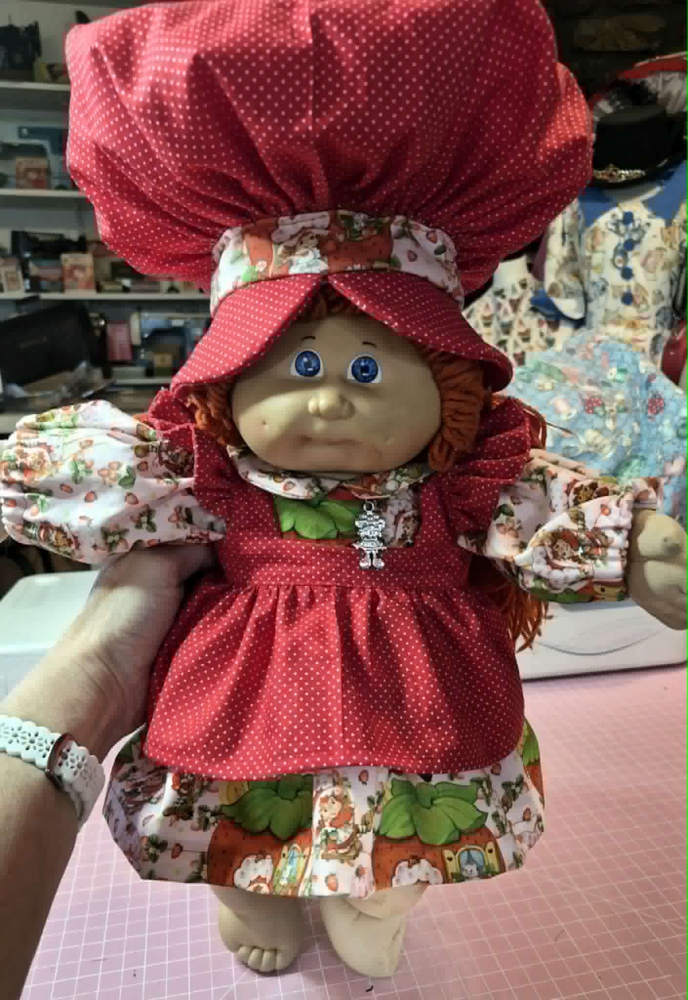 READY TO SHIP! 80's Strawberry Girl Cabbage Patch Kids Dress Set