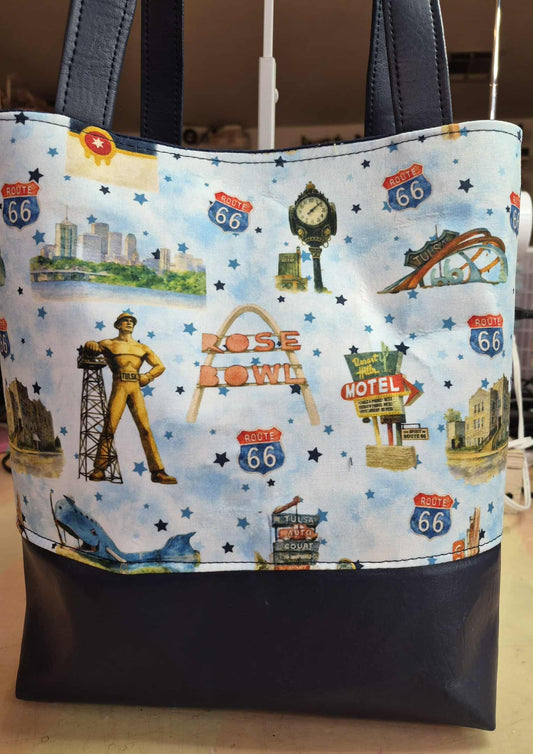 Route 66 Tulsa Icons Simple Tote Bag
