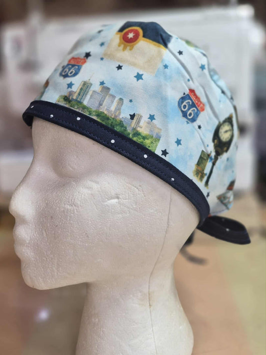 Route 66 Tulsa Icons Surgery Scrub Cap