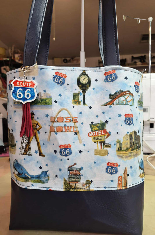 Route 66 Tulsa Icons Simple Tote Bag