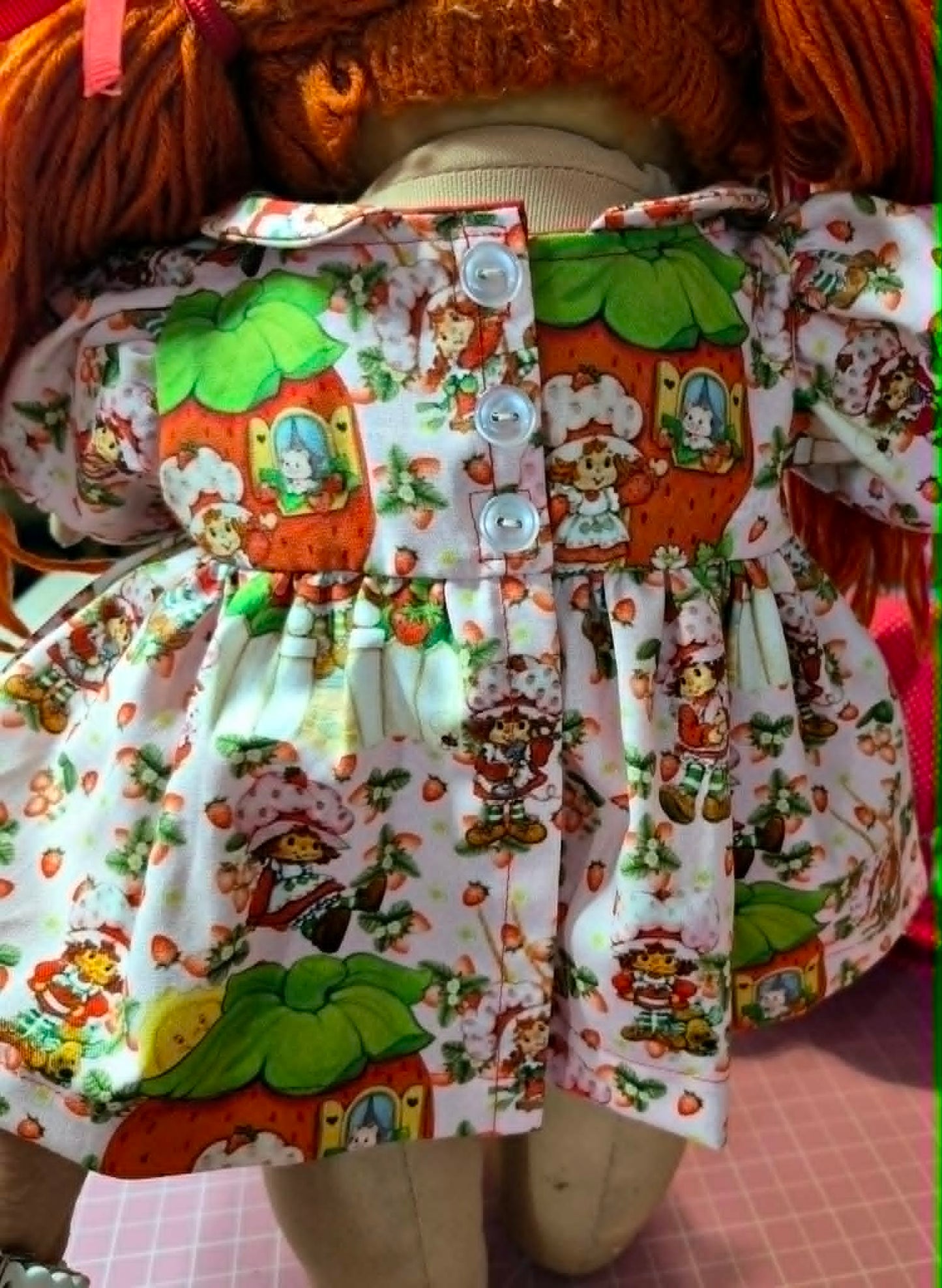 READY TO SHIP! 80's Strawberry Girl Cabbage Patch Kids Dress Set