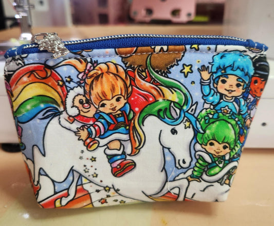 80's Rainbow Friends Squared Zipper Pouch Three Sizes
