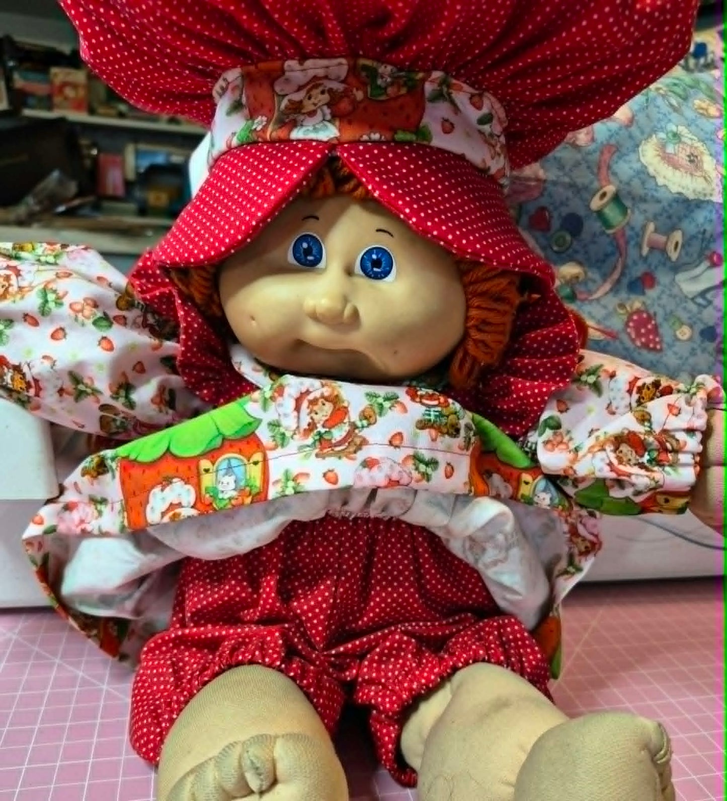 READY TO SHIP! 80's Strawberry Girl Cabbage Patch Kids Dress Set