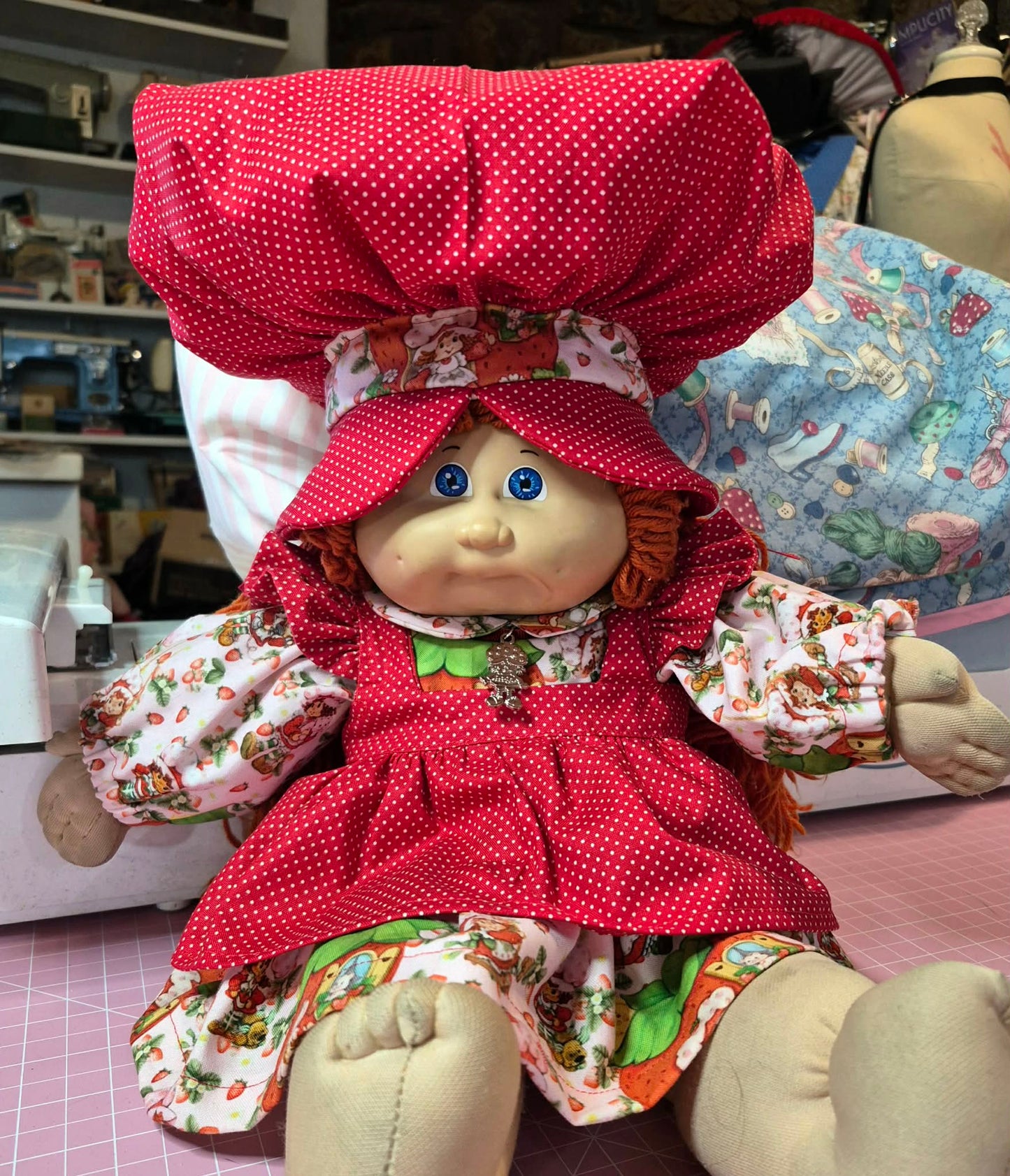 READY TO SHIP! 80's Strawberry Girl Cabbage Patch Kids Dress Set