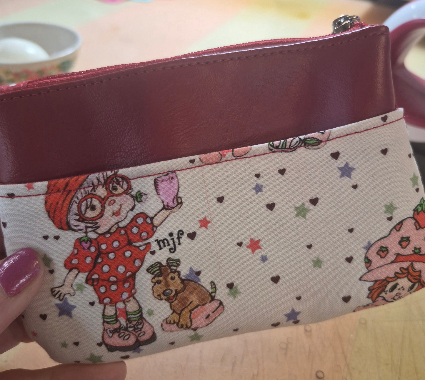 Originial Characters Collab with Creator Muriel J. Fahrion Zip-Up Cardholder