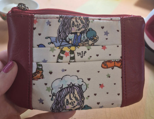 Originial Characters Collab with Creator Muriel J. Fahrion Zip-Up Cardholder